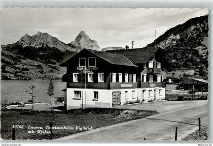 6424 Lauerz Foto AK Touristenheim Rigiblick Mythen - 10586449