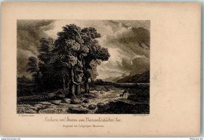 6440 Vierwaldstättersee - Eichen im Sturm am Vierwaldstättersee Sign. Al... - 10390476