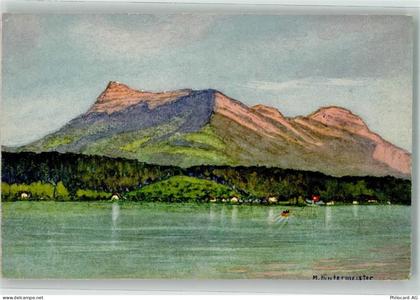 6440 Vierwaldstättersee Künstlerkarte sign. Hintermeister Rigi - 39691080