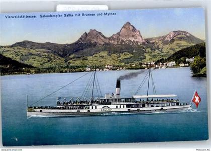 6440 Vierwaldstättersee - Salondampfer Gallia, Brunnen, Mythen, Schiff... - 50774335