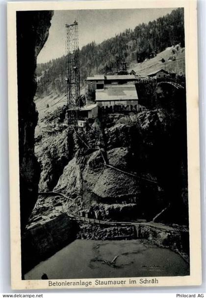 8857 Vorderthal - Kraftwerk Wäggital , Staumauer - 50773423