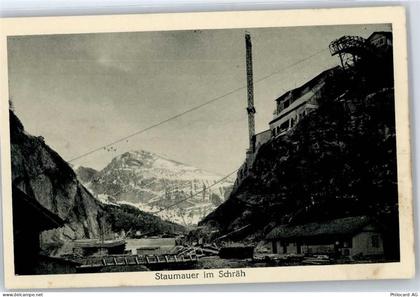 8857 Vorderthal - Kraftwerk Wäggital , Staumauer Schräh - 50773426