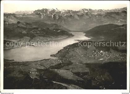 Einsiedeln SZ Fliegeraufnahme mit Sihlsee