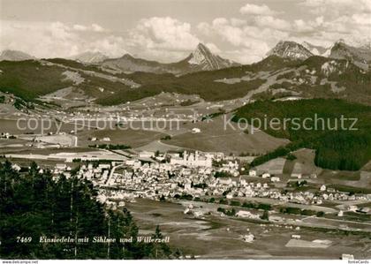 Einsiedeln SZ mit Sihlsee und Willerzell