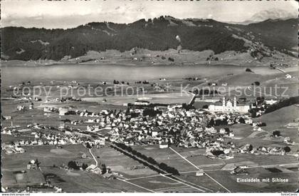 Einsiedeln SZ Totalansicht mit Sihlsee
