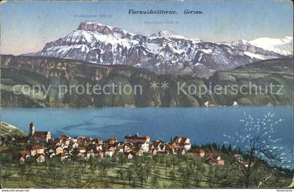 Gersau Vierwaldstaettersee am Vierwaldstaettersee mit Alpen