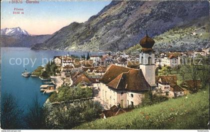 Gersau Vierwaldstaettersee Vierwaldstaettersee mit Pilatus