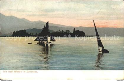 Insel Ufenau Ufnau Zuerichsee SZ Zuerichsee Segelboot
