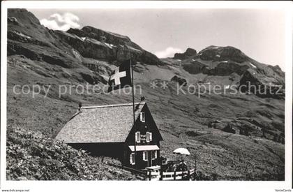 Unteriberg Drusberghuette mit Drusberg Forstberg