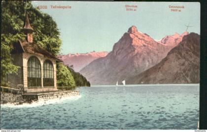 Vierwaldstaettersee SZ Vierwaldstaettersee Tellkapelle ungelaufen ca. 1910