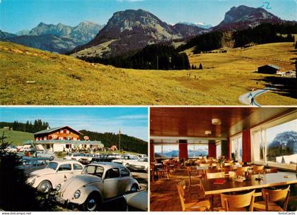 Vorderthal SZ Berggasthaus Sattelegg Gastraum Panorama