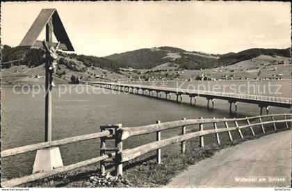 Willerzell am Sihlsee Wegkreuz Viadukt