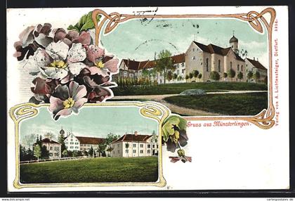 AK Münsterlingen, Ortspartie mit der Kirche
