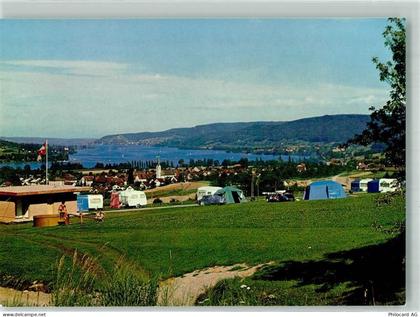 8264 Eschenz Foto AK Schwimmbad Campingplatz Hüttenberg - 38068087
