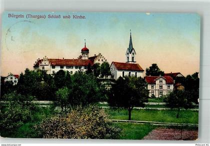 8575 Bürglen TG 1913 - Schloss Kirche - 38025178