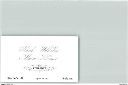 8583 Sulgen KEINE AK Verlobungsanzeige 1874 - 39495456