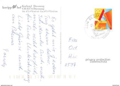 Dussnang Muenchwilen TG Kurhotel Kneipphof Parkanlagen Bergkirche