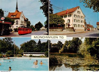 Muenchwilen TG Strassenbahn Gasthof Engel Schwimmbad Schwanenteich