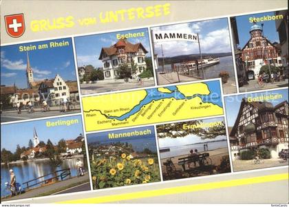 Untersee TG mit Stein Rhein Eschenz Mammern Steckborn Berlingen Mannenbach Ermat
