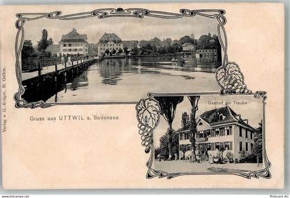 8592 Uttwil 1907 Foto AK Gasthaus zur Traube - 13597538