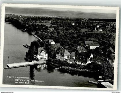 8592 Uttwil Foto AK Fliegeraufnahme Hotel Bad - 38024092