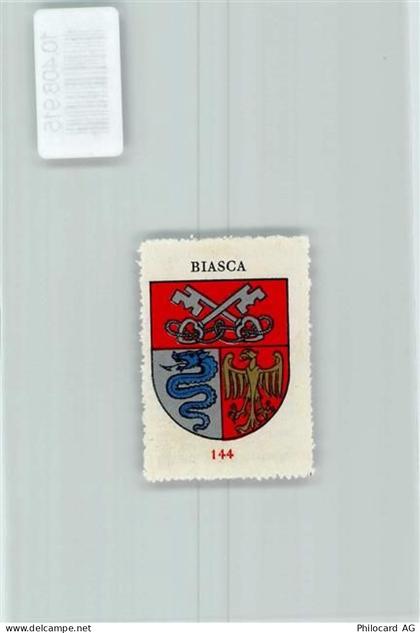 6710 Biasca - Vignette Wappen Kaffee Hag ca 1920-1940 Schüssel Schlange ... - 10408915