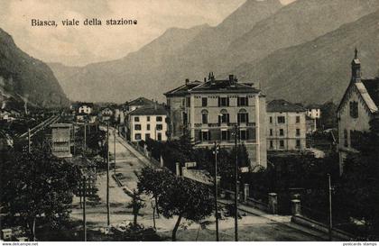 Biasca, Viale della stazione, Feldpost-AK, um 1910/20