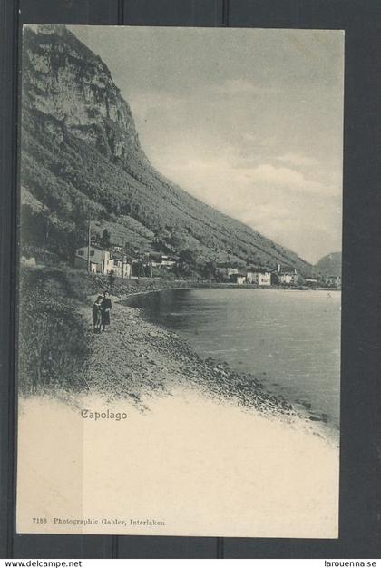 SUISSE -CAPOLAGO -LES BORDS DU LAC .