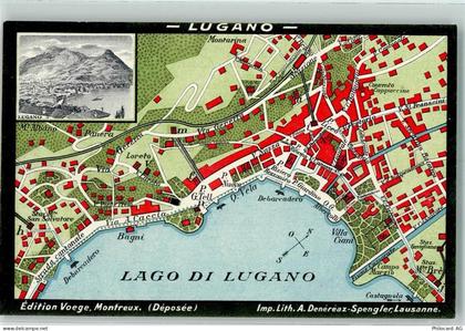 6900 Lugano - Stadtplan Lugano Lago di Lugano - 13124940