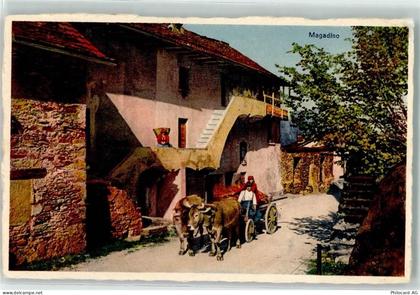 6573 Magadino - Tessinerhaus Kühe am Karren - 10589971