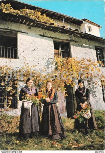 Costumi della Valle Onsernone - folk costumes - 1975 - Switzerland - used