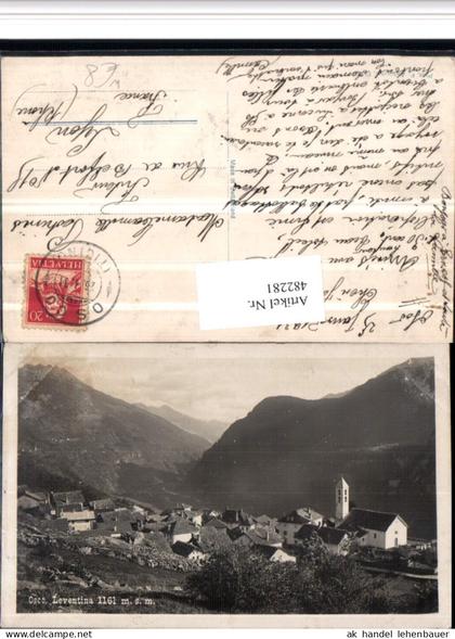 482281,Osco Leventina Totale Bergkulisse Kt Tessin