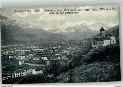 6512 Giubiasco Pedevilla Foto AK Feldpost Bataillon 40 Kirche San Bartol... - 10742471