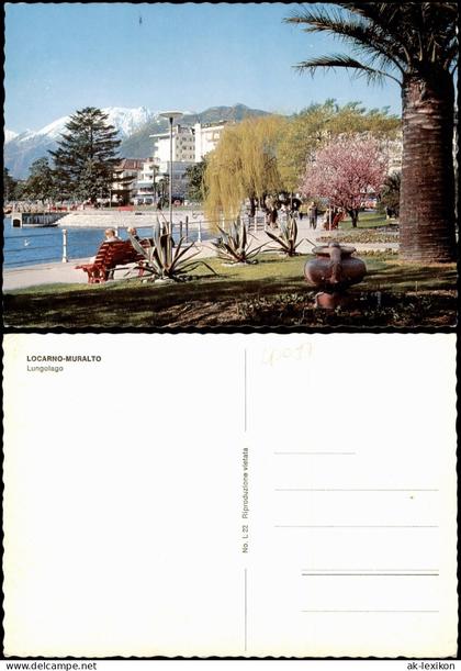 Ansichtskarte Muralto (Luarno) Langensee Lungolago LOCARNO-MURALTO 1990