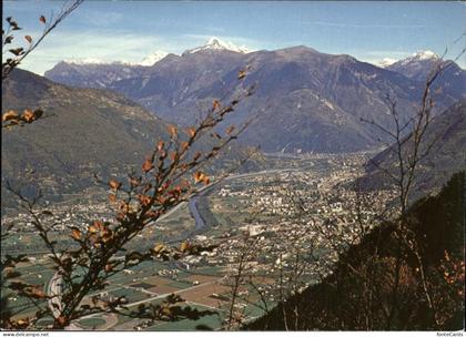 Bellinzona Veduta generale con Camorino Giubiasco Monte Carasso