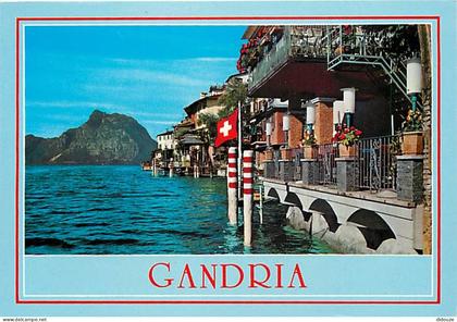 Carte Postale - Suisse - TI Tessin - Gandria - Lago di Lugano - Panorama e Monte S. Salvatore - Lac de Lugano - Panorama