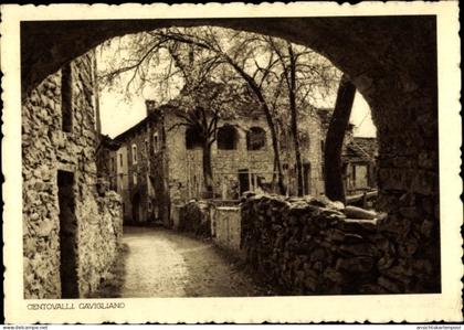 CPA Centovalli Kanton Tessin, Cavigliano, Straßenpartie