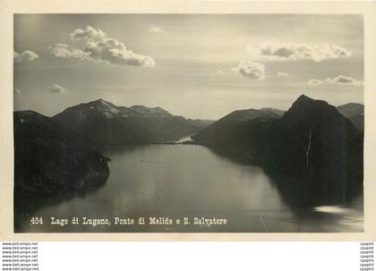 CPA Lago di Lugano Ponte de Melide e S Salvatore