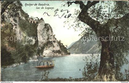 Gandria Lago di Lugano Rocher Lac de Lugano Boot