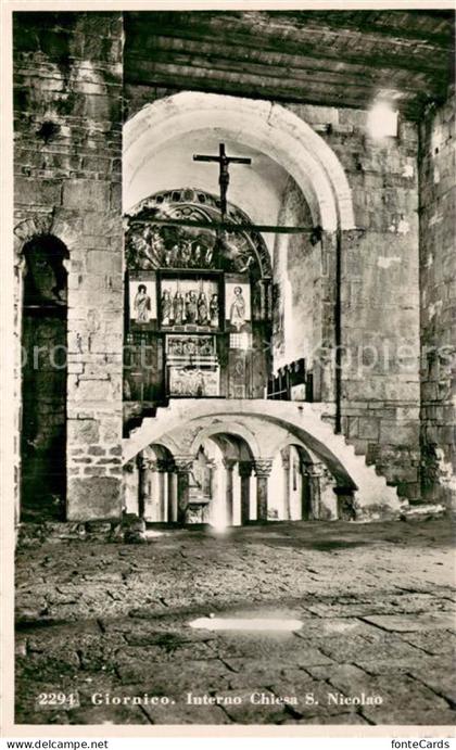Giornico Interno Chiesa S Nicolao