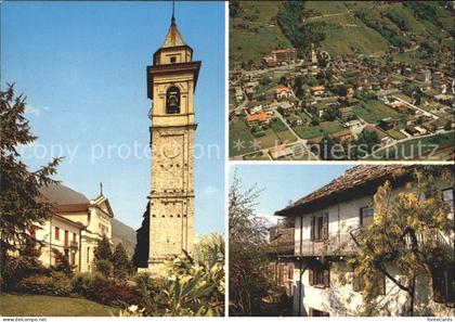 Gordola Fliegeraufnahme Kirche