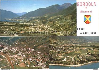 Gordola Fliegeraufnahme Lago Maggiore