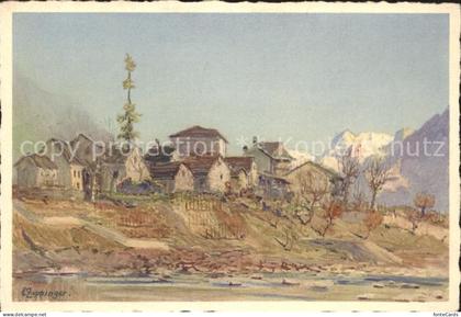 Gordola Motivo Rustico Kuenstlerkarte Zuppinger