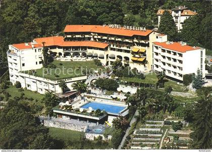 Orselina TI Fliegeraufnahme Hotel Orselina