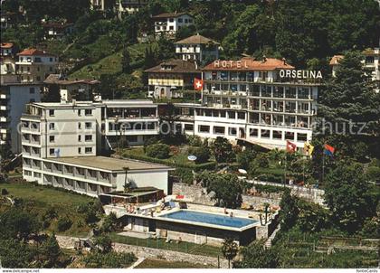 Orselina TI Hotel Orselina Fliegeraufnahme