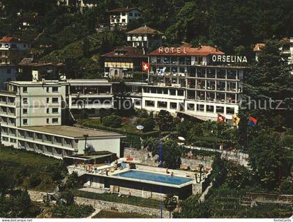 Orselina TI Hotel Orselina Fliegeraufnahme