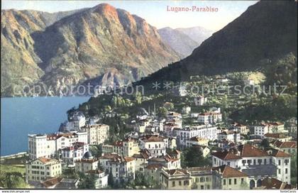 Paradiso TI Teilansicht Luganersee Alpen