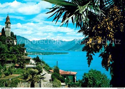 Ronco sopra Ascona Teilansicht mit Kirche