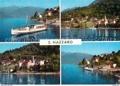San Nazzaro Lago Maggiore Fahrgastschiff Teilansichten