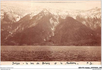 AEHP11-0987- SUISSE - LE LAC DE BRIENZ ET LE FAULHORN